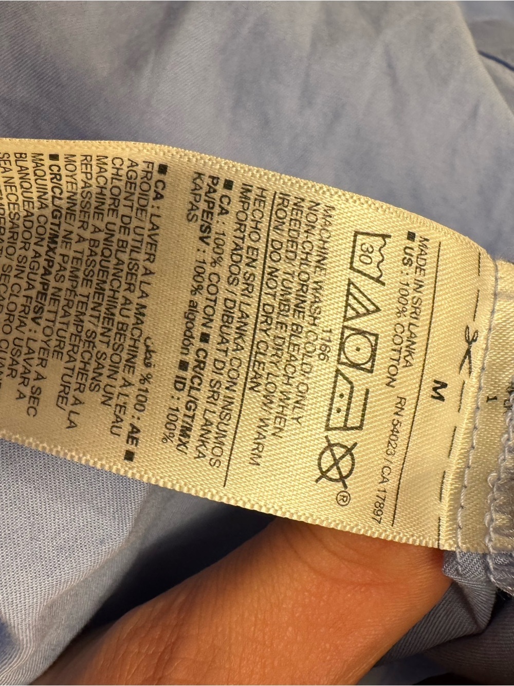 Old Navy Light Blue Button-Down Boyfriend Shirt - Picture 6 of 6